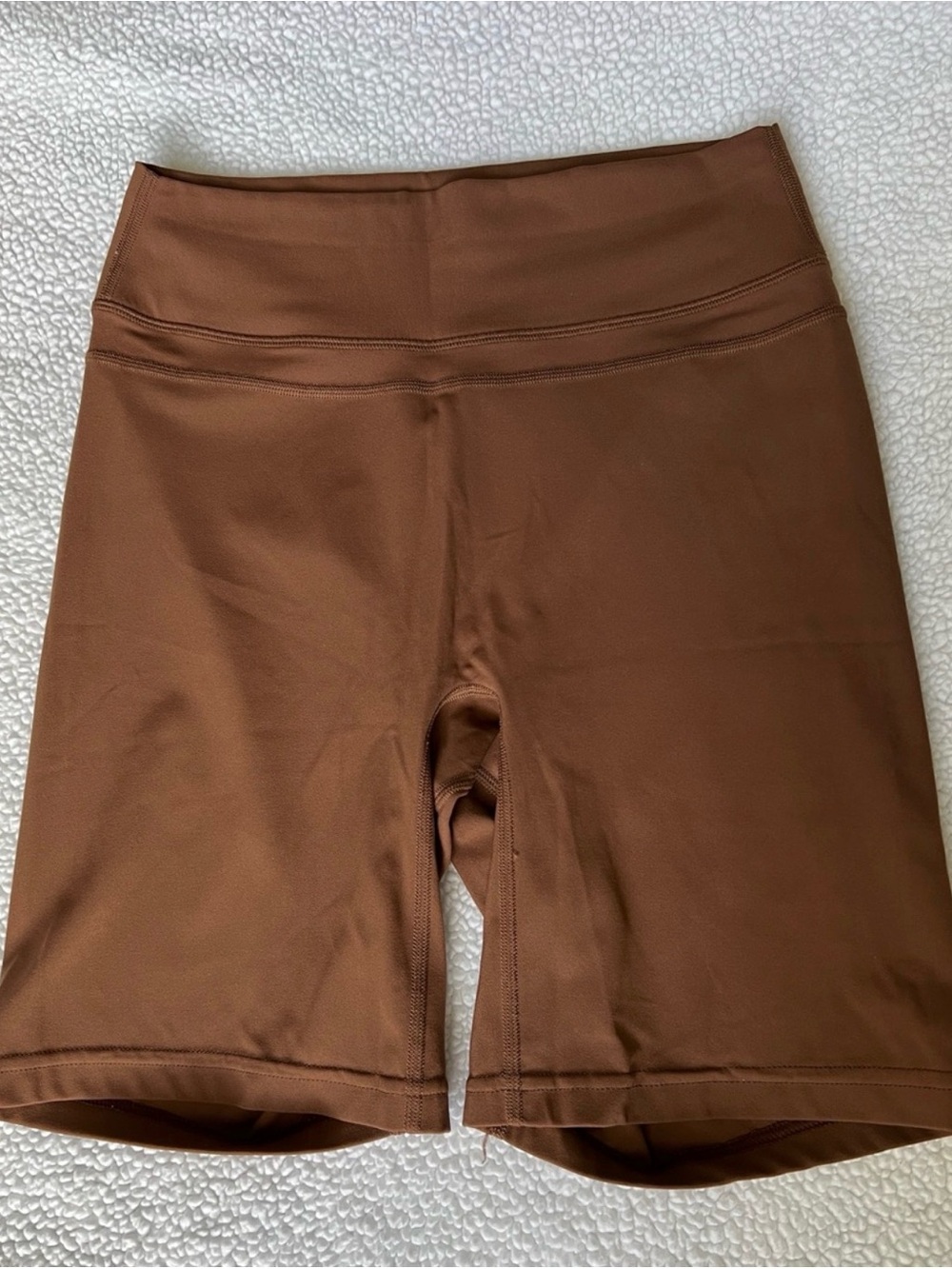 Brown biker shorts butter soft